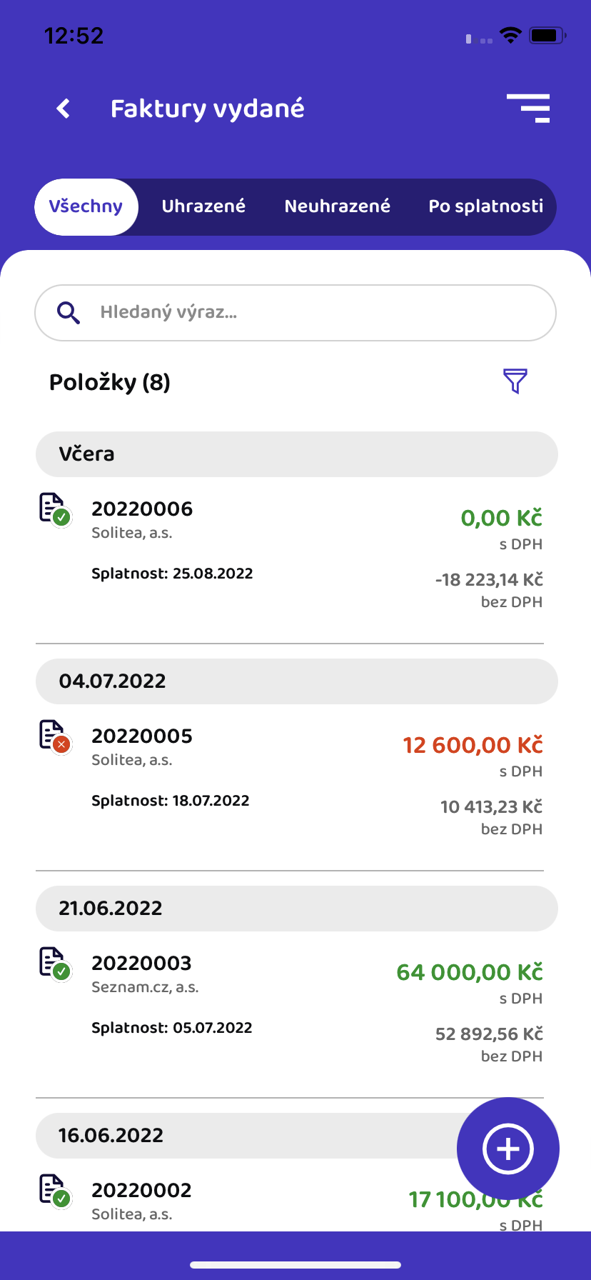 Položky